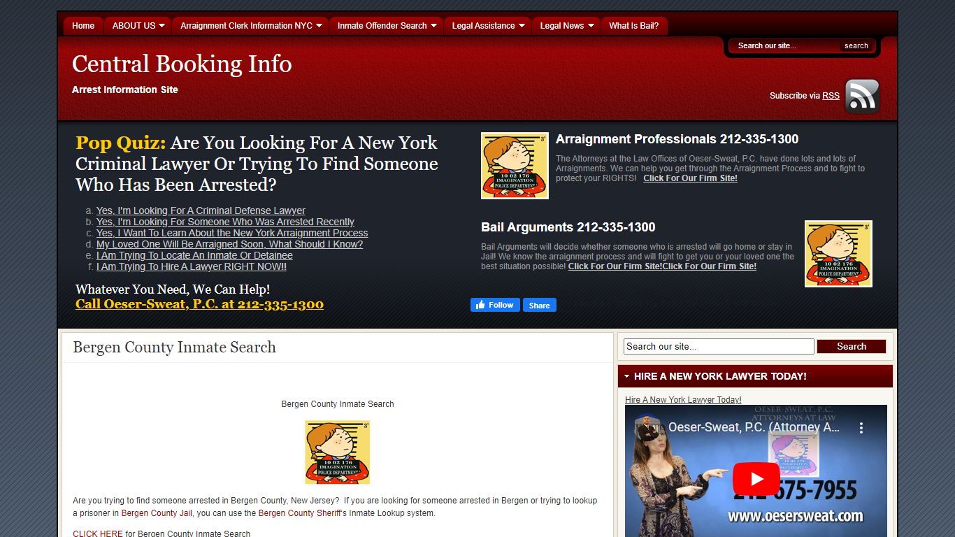 Bergen County Inmate Search | Central Booking Info